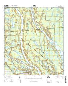 Centerville NW Louisiana Current topographic map, 1:24000 scale, 7.5 X 7.5 Minute, Year 2015