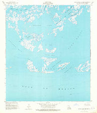 Central Isles Dernieres Louisiana Historical topographic map, 1:24000 scale, 7.5 X 7.5 Minute, Year 1953