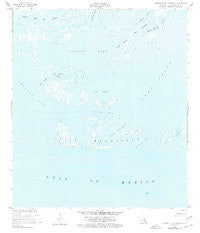 Central Isles Dernieres Louisiana Historical topographic map, 1:24000 scale, 7.5 X 7.5 Minute, Year 1953