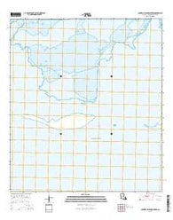 Central Isles Dernieres Louisiana Current topographic map, 1:24000 scale, 7.5 X 7.5 Minute, Year 2015