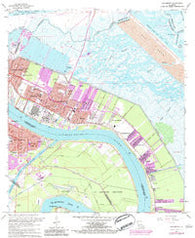 Chalmette Louisiana Historical topographic map, 1:24000 scale, 7.5 X 7.5 Minute, Year 1967