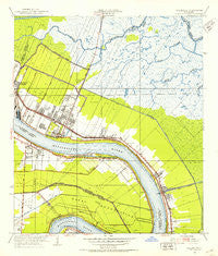Chalmette Louisiana Historical topographic map, 1:24000 scale, 7.5 X 7.5 Minute, Year 1951