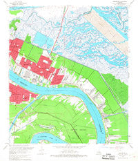 Chalmette Louisiana Historical topographic map, 1:24000 scale, 7.5 X 7.5 Minute, Year 1967