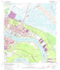 Chalmette Louisiana Historical topographic map, 1:24000 scale, 7.5 X 7.5 Minute, Year 1967