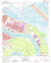 Chalmette Louisiana Historical topographic map, 1:24000 scale, 7.5 X 7.5 Minute, Year 1967