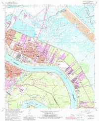 Chalmette Louisiana Historical topographic map, 1:24000 scale, 7.5 X 7.5 Minute, Year 1967