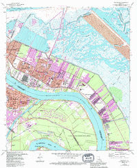 Chalmette Louisiana Historical topographic map, 1:24000 scale, 7.5 X 7.5 Minute, Year 1967