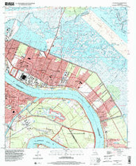 Chalmette Louisiana Historical topographic map, 1:24000 scale, 7.5 X 7.5 Minute, Year 1998