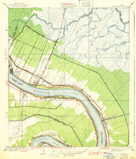 Chalmette Louisiana Historical topographic map, 1:31680 scale, 7.5 X 7.5 Minute, Year 1939