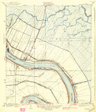 Chalmette Louisiana Historical topographic map, 1:31680 scale, 7.5 X 7.5 Minute, Year 1939