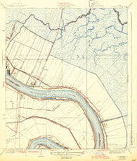 Chalmette Louisiana Historical topographic map, 1:31680 scale, 7.5 X 7.5 Minute, Year 1939