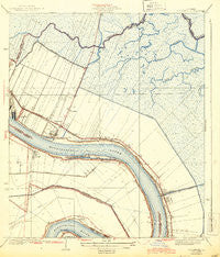 Chalmette Louisiana Historical topographic map, 1:31680 scale, 7.5 X 7.5 Minute, Year 1939