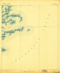 Chandeleur Louisiana Historical topographic map, 1:62500 scale, 15 X 15 Minute, Year 1893