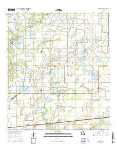 Chataignier Louisiana Current topographic map, 1:24000 scale, 7.5 X 7.5 Minute, Year 2015