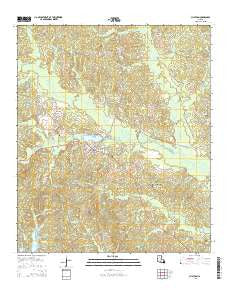 Chatham Louisiana Current topographic map, 1:24000 scale, 7.5 X 7.5 Minute, Year 2015