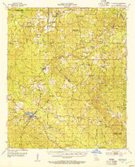 Chatham Louisiana Historical topographic map, 1:62500 scale, 15 X 15 Minute, Year 1953