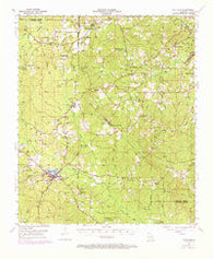 Chatham Louisiana Historical topographic map, 1:62500 scale, 15 X 15 Minute, Year 1953