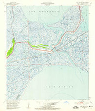 Chef Menteur Louisiana Historical topographic map, 1:24000 scale, 7.5 X 7.5 Minute, Year 1951