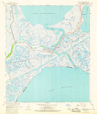 Chef Menteur Louisiana Historical topographic map, 1:24000 scale, 7.5 X 7.5 Minute, Year 1967