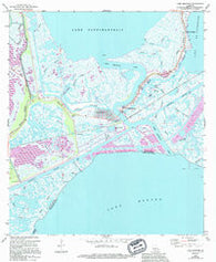 Chef Menteur Louisiana Historical topographic map, 1:24000 scale, 7.5 X 7.5 Minute, Year 1967