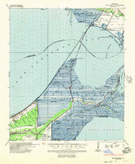 Chef Menteur Louisiana Historical topographic map, 1:62500 scale, 15 X 15 Minute, Year 1936