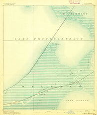 Chef Menteur Louisiana Historical topographic map, 1:62500 scale, 15 X 15 Minute, Year 1892