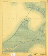 Chef Menteur Louisiana Historical topographic map, 1:62500 scale, 15 X 15 Minute, Year 1892