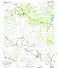 Cheneyville Louisiana Historical topographic map, 1:24000 scale, 7.5 X 7.5 Minute, Year 1972