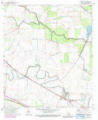Cheneyville Louisiana Historical topographic map, 1:24000 scale, 7.5 X 7.5 Minute, Year 1972