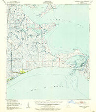 Cheniere Au Tigre Louisiana Historical topographic map, 1:62500 scale, 15 X 15 Minute, Year 1951