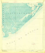 Cheniere Caminada Louisiana Historical topographic map, 1:62500 scale, 15 X 15 Minute, Year 1892