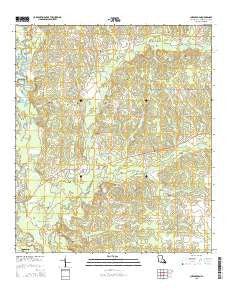 Chesbrough Louisiana Current topographic map, 1:24000 scale, 7.5 X 7.5 Minute, Year 2015