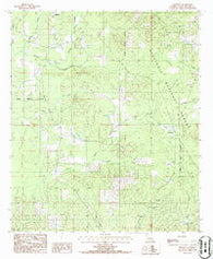 Chestnut Louisiana Historical topographic map, 1:24000 scale, 7.5 X 7.5 Minute, Year 1986