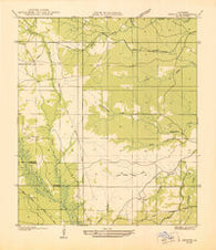 Chopin SE Louisiana Historical topographic map, 1:31680 scale, 7.5 X 7.5 Minute, Year 1937
