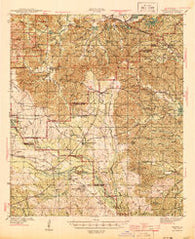 Chopin Louisiana Historical topographic map, 1:62500 scale, 15 X 15 Minute, Year 1944