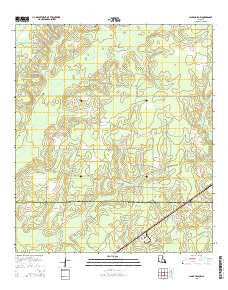 Clark Hollow Louisiana Current topographic map, 1:24000 scale, 7.5 X 7.5 Minute, Year 2015