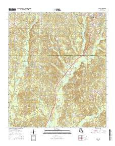 Clay Louisiana Current topographic map, 1:24000 scale, 7.5 X 7.5 Minute, Year 2015