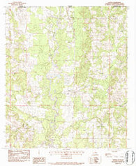 Clifton Louisiana Historical topographic map, 1:24000 scale, 7.5 X 7.5 Minute, Year 1983