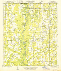 Clifton Louisiana Historical topographic map, 1:31680 scale, 7.5 X 7.5 Minute, Year 1939