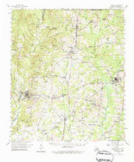 Clinton Louisiana Historical topographic map, 1:62500 scale, 15 X 15 Minute, Year 1958
