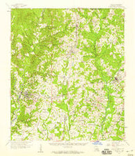Clinton Louisiana Historical topographic map, 1:62500 scale, 15 X 15 Minute, Year 1958