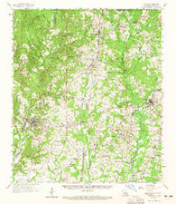 Clinton Louisiana Historical topographic map, 1:62500 scale, 15 X 15 Minute, Year 1958