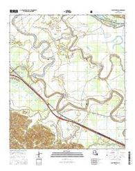 Cloutierville Louisiana Current topographic map, 1:24000 scale, 7.5 X 7.5 Minute, Year 2015
