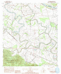Cloutierville Louisiana Historical topographic map, 1:24000 scale, 7.5 X 7.5 Minute, Year 1983