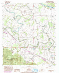 Cloutierville Louisiana Historical topographic map, 1:24000 scale, 7.5 X 7.5 Minute, Year 1983