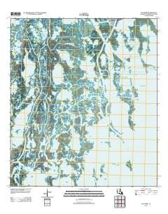 Cocodrie Louisiana Historical topographic map, 1:24000 scale, 7.5 X 7.5 Minute, Year 2012