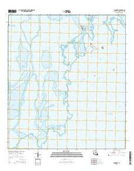 Cocodrie Louisiana Current topographic map, 1:24000 scale, 7.5 X 7.5 Minute, Year 2015