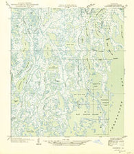Cocodrie Louisiana Historical topographic map, 1:31680 scale, 7.5 X 7.5 Minute, Year 1945