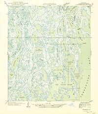 Cocodrie Louisiana Historical topographic map, 1:31680 scale, 7.5 X 7.5 Minute, Year 1945