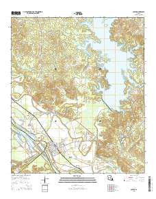 Colfax Louisiana Current topographic map, 1:24000 scale, 7.5 X 7.5 Minute, Year 2015